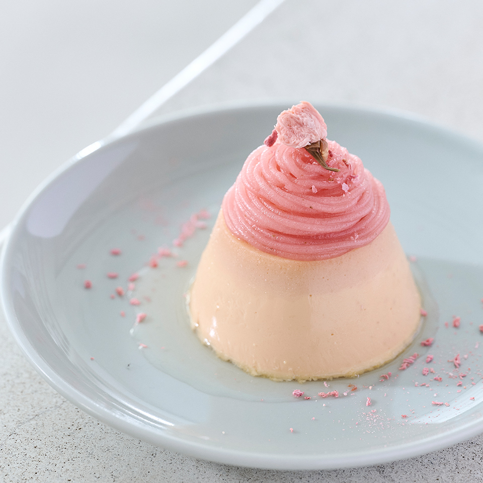 自家製さくらプリン